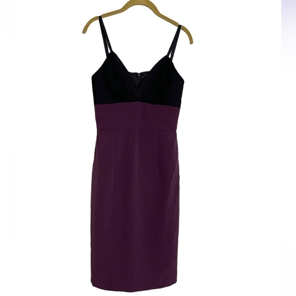Black Halo Purple Black Sheath Dress 4